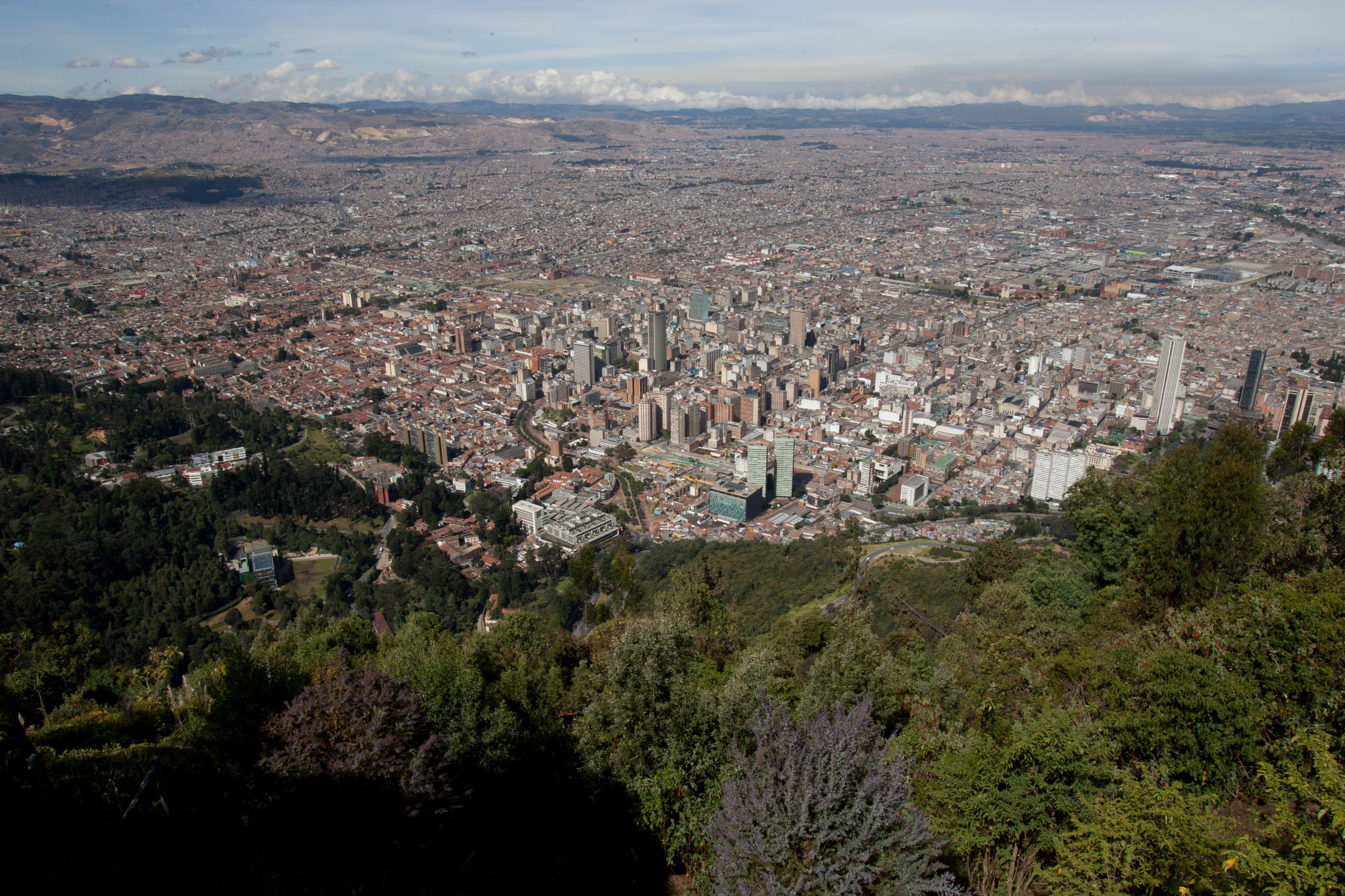 Vista de bogotá, colômbia